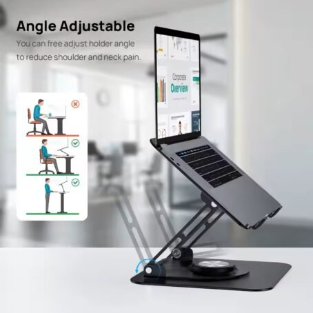 💻حاملة الاب توب المعدنية مع مبرد - Image 3