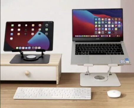 💻حاملة الاب توب المعدنية مع مبرد - Image 4